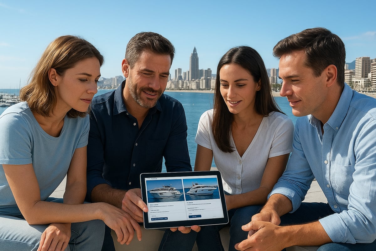 Motos de Agua Benidorm - article 6f28100e d575 4e67 ab4 fotografia realista y de alta calidad de un grupo 2 18gtal Cómo Reservar un Barco Privado en Benidorm Paso a Paso