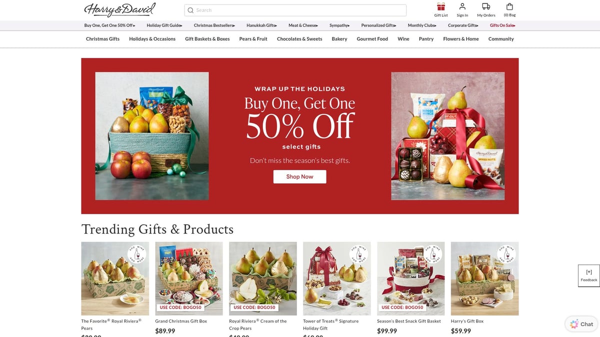 9 Best Christmas Gift Baskets for Adults in 2026 - Harry & David Deluxe Christmas Gift Basket