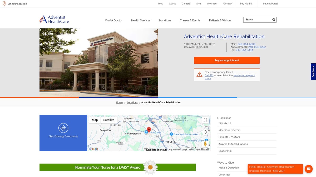 Top 8 Rehab Locations to Consider in 2025 - Adventist HealthCare Rehabilitation – Rockville, MD