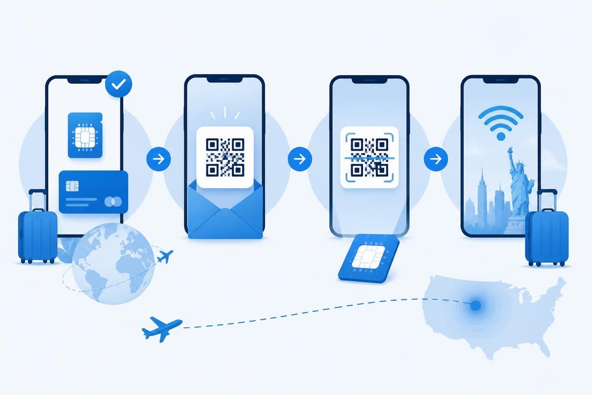 ESIM activation steps