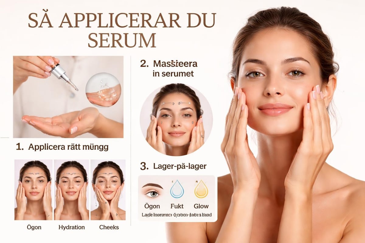 Serum applicering steg för steg