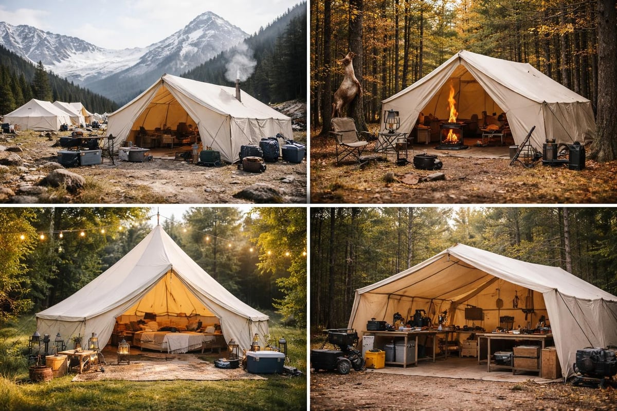 Canvas tent applications
