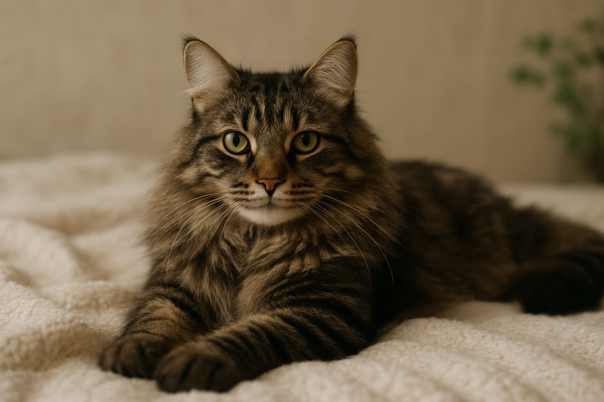 Pawtounes - Guide Complet du Chat Tigré Poil Long en 2025 - Caractéristiques physiques du chat tigré poil long