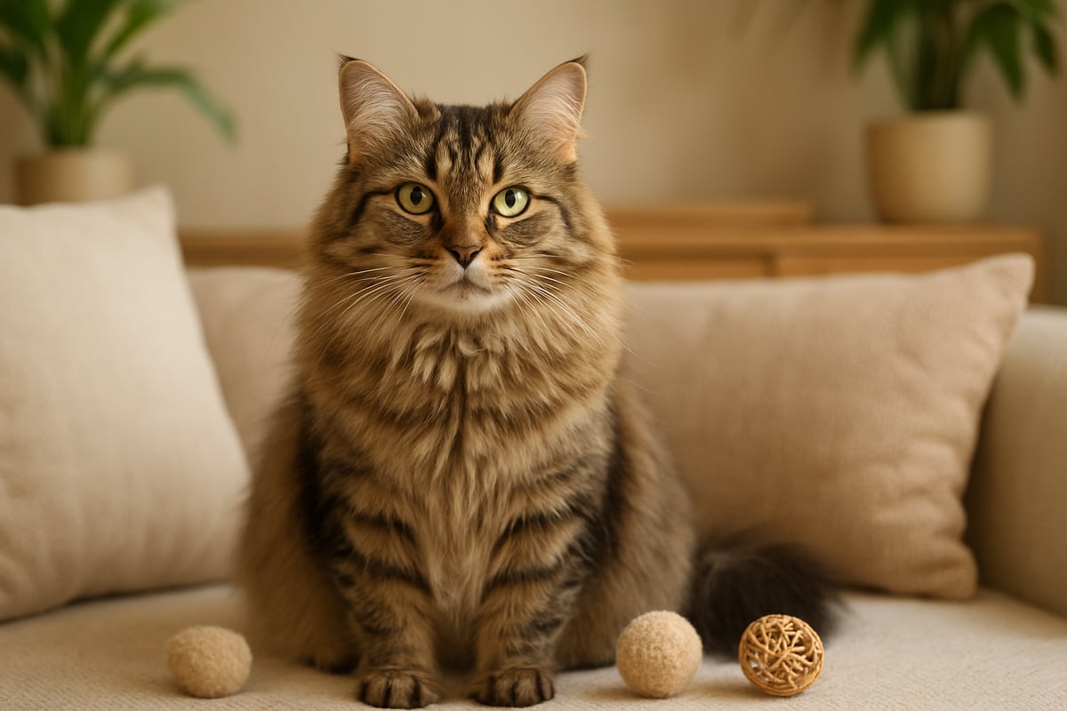 Pawtounes - Guide Complet du Chat Tigré Poil Long en 2025 - Personnalité et comportement du chat tigré poil long