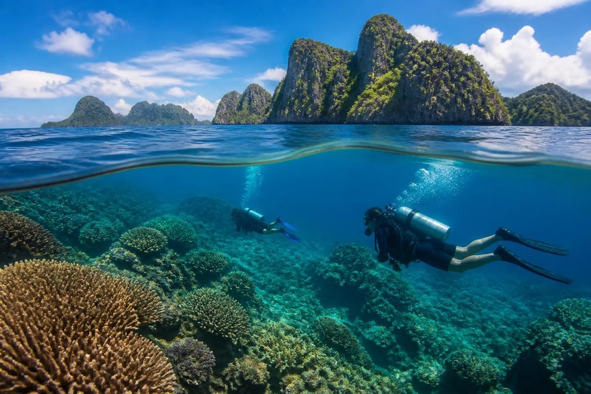 Environmental factors at top dive sites