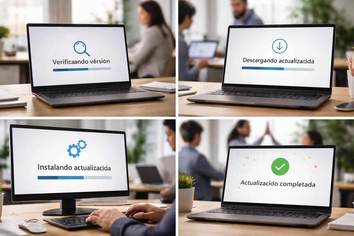 Proceso de actualización de Office