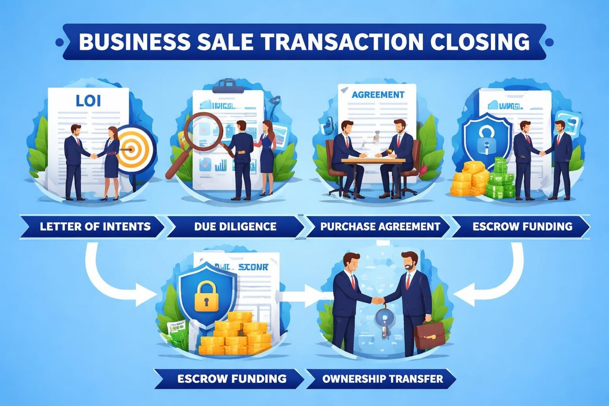 Business sale closing process