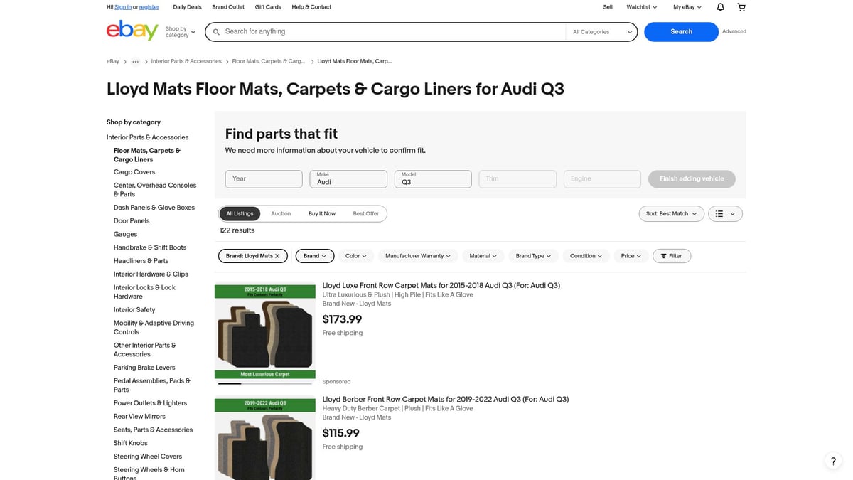 Top 7 Audi Q3 Floor Mat Picks for Style and Protection 2025 - Lloyd Mats Luxe Custom Carpet Mats