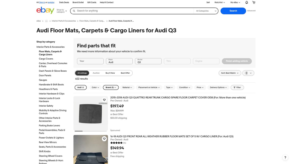 Top 7 Audi Q3 Floor Mat Picks for Style and Protection 2025 - Audi Genuine OEM Floor Mats