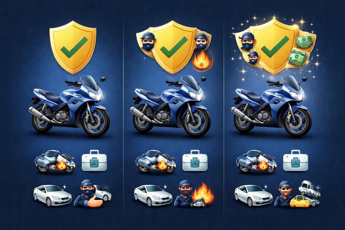 Niveles de cobertura en seguros de moto