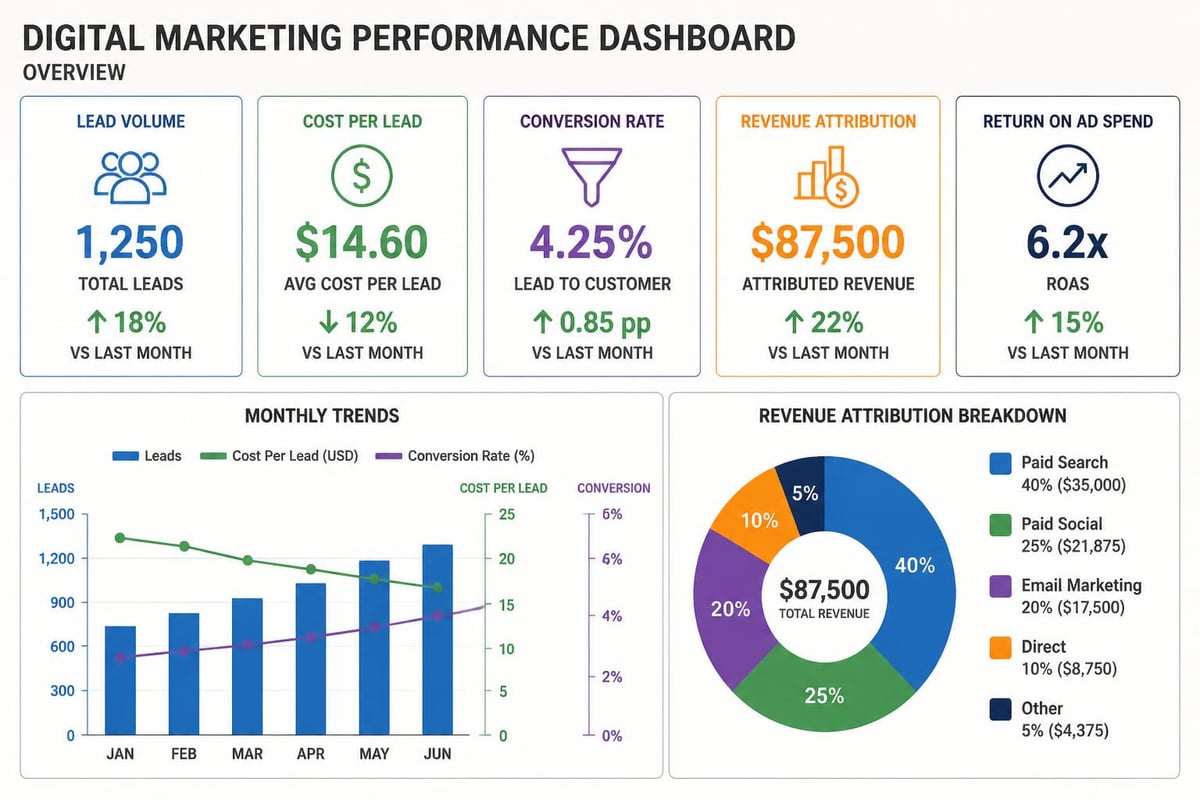 Marketing execution dashboard