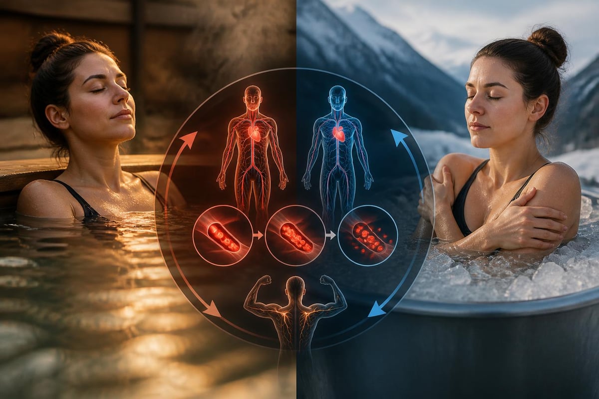 Sauna cold therapy physiological response