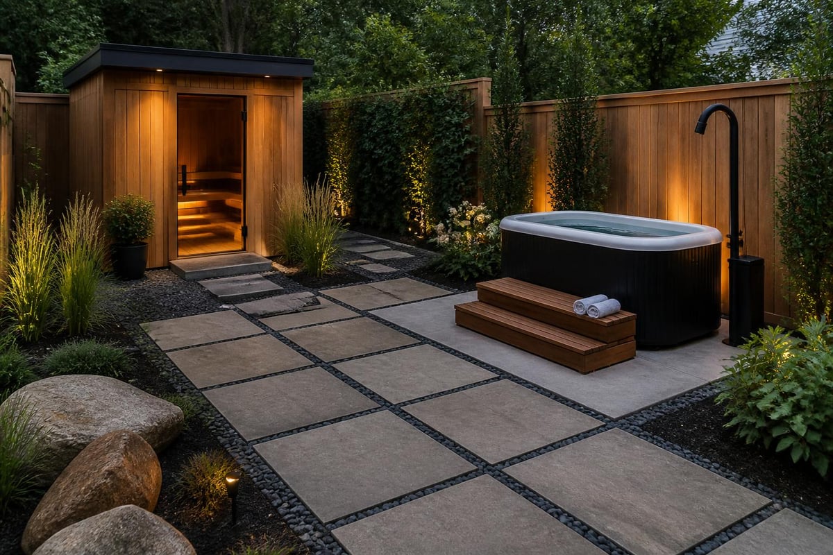 Home sauna cold setup