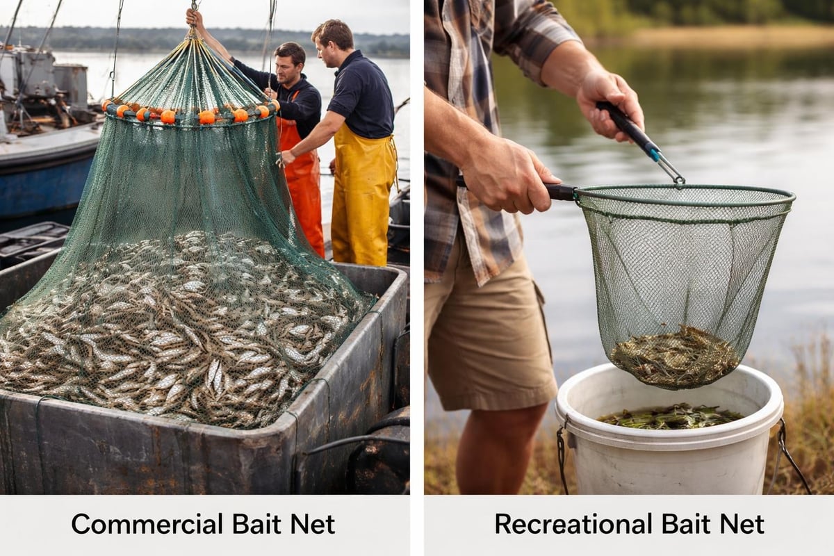 Commercial vs recreational bait nets