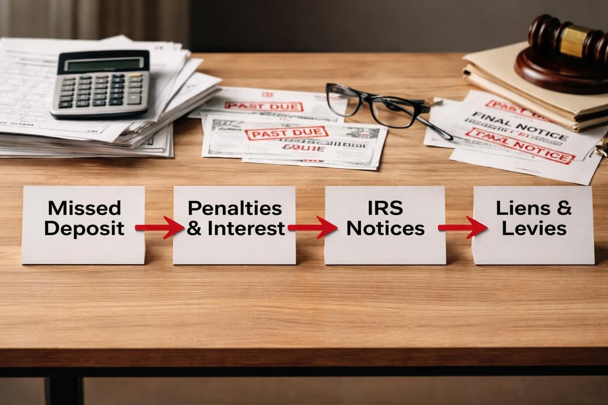Payroll tax penalty progression