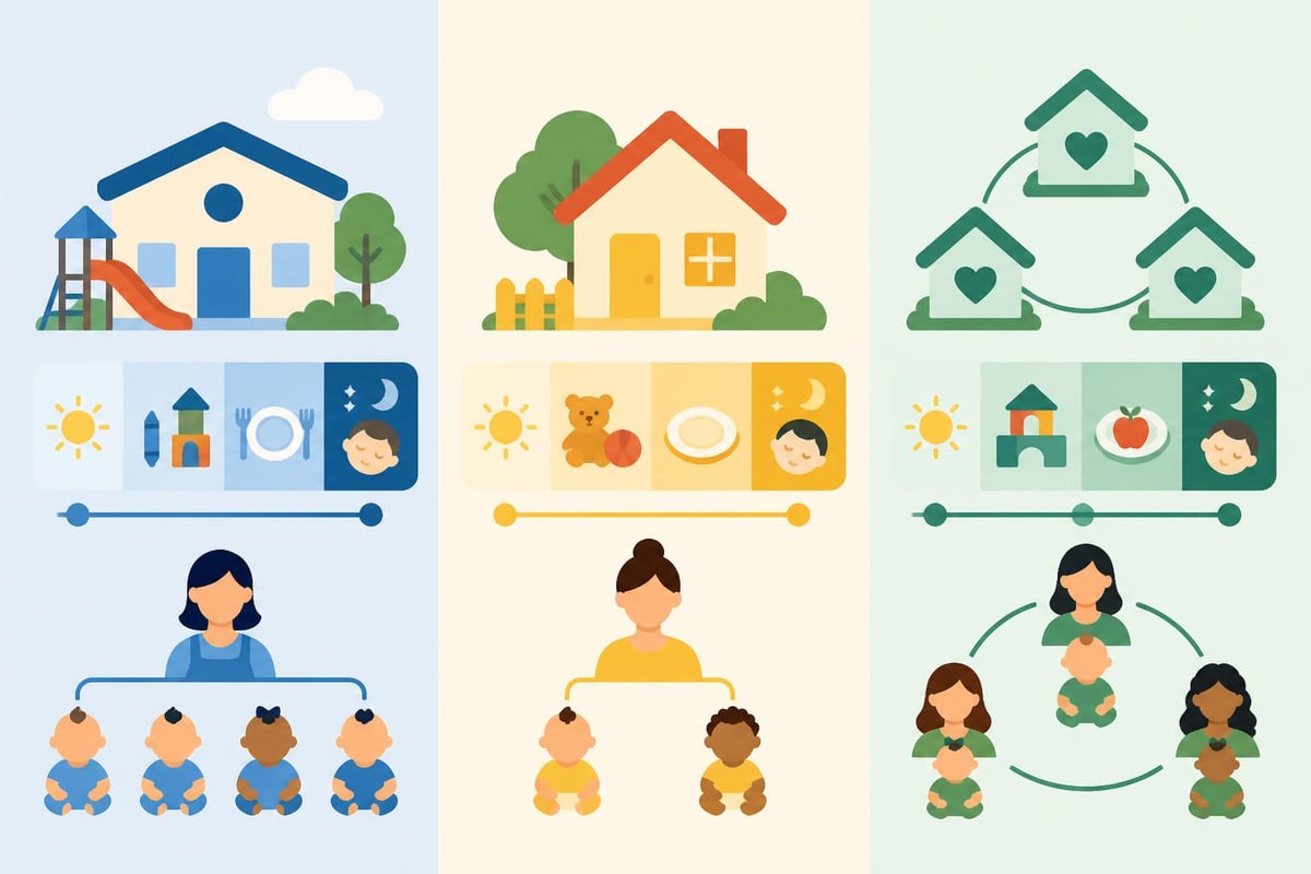 Types of infant daycare options