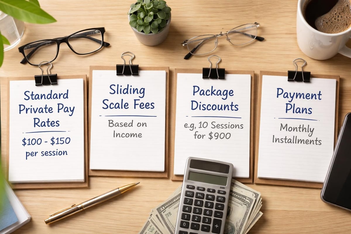 Speech therapy pricing structures