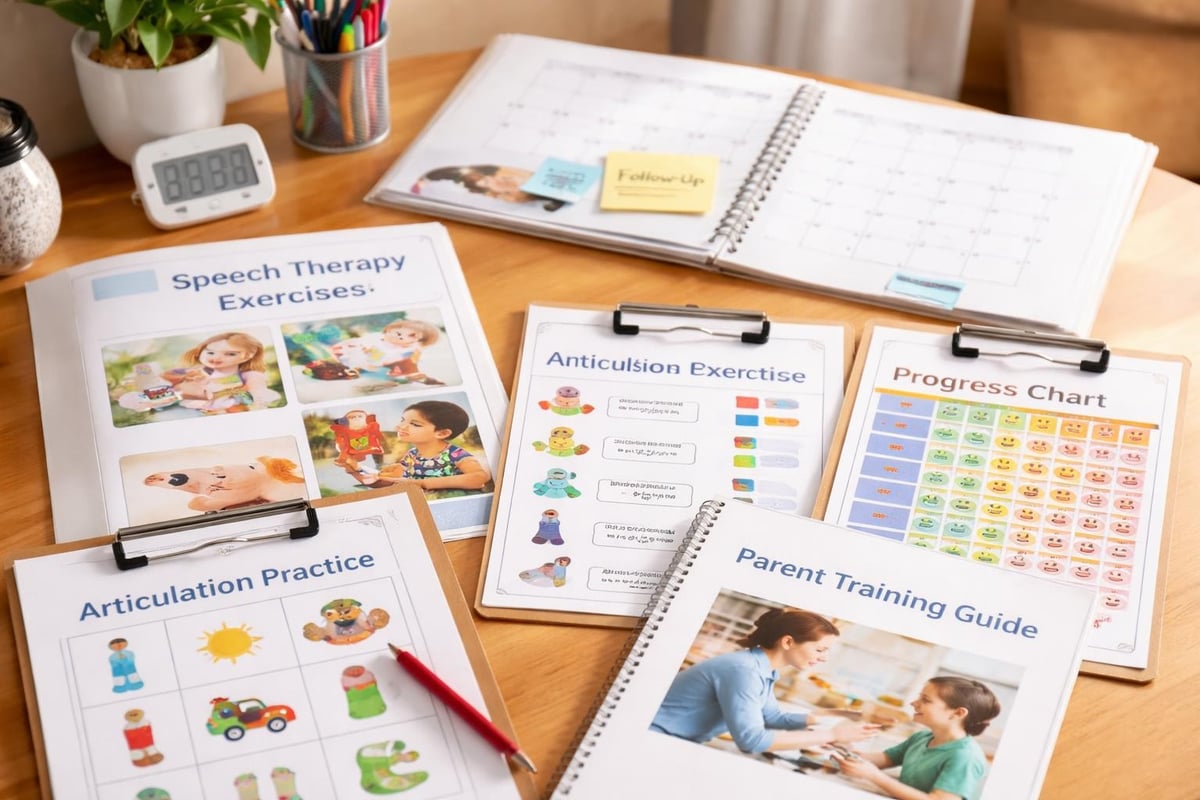 Speech therapy home practice