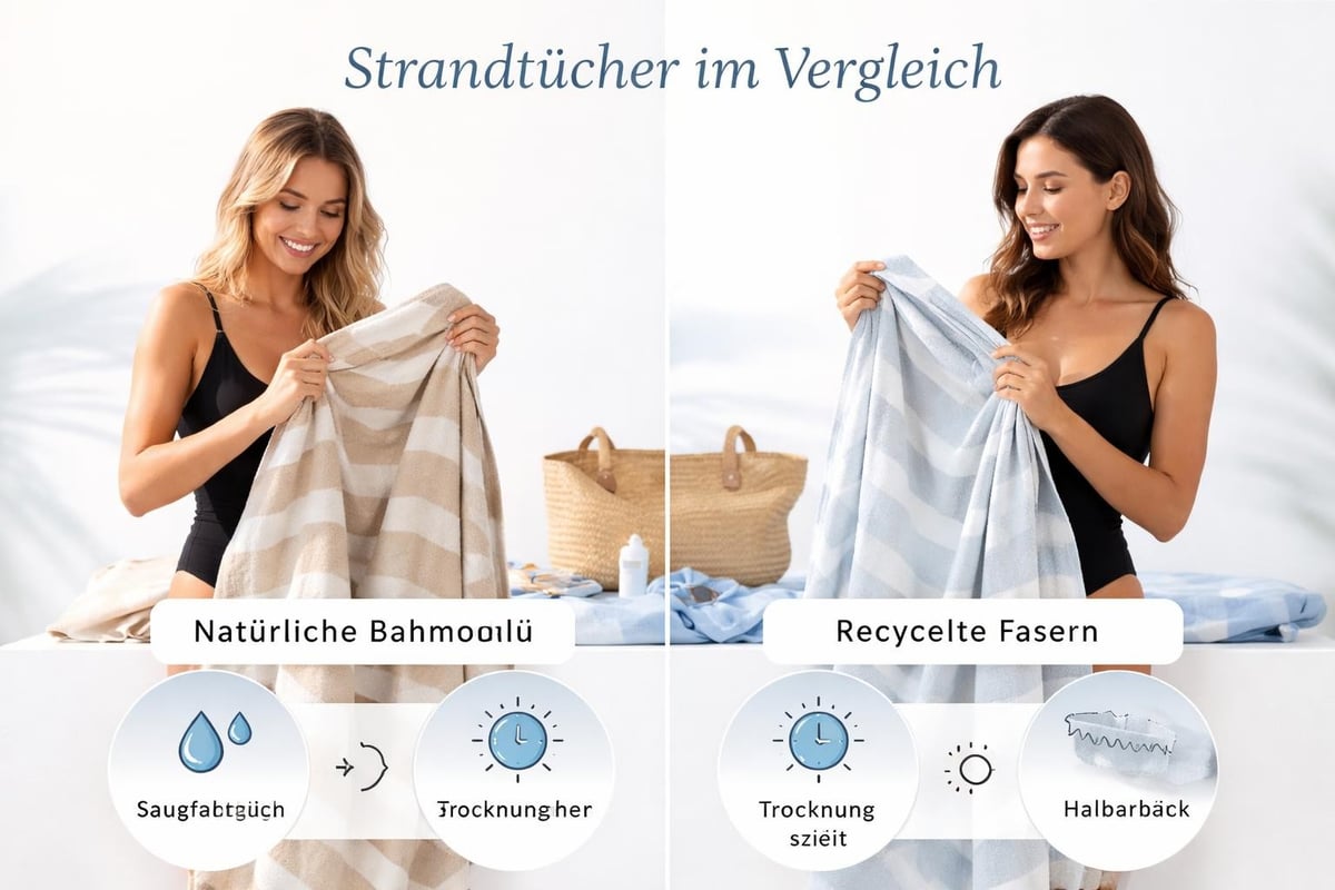 Materialvergleich Strandtuch