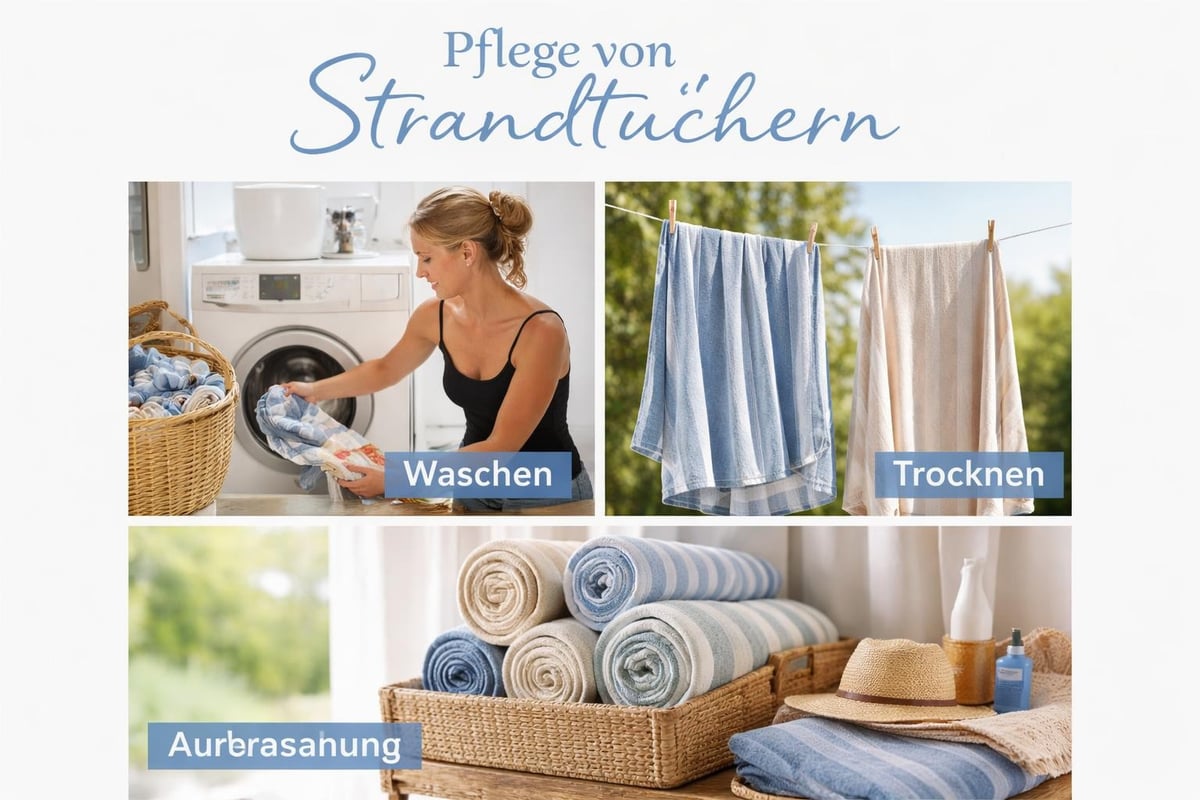 Pflegeanleitung Strandtuch