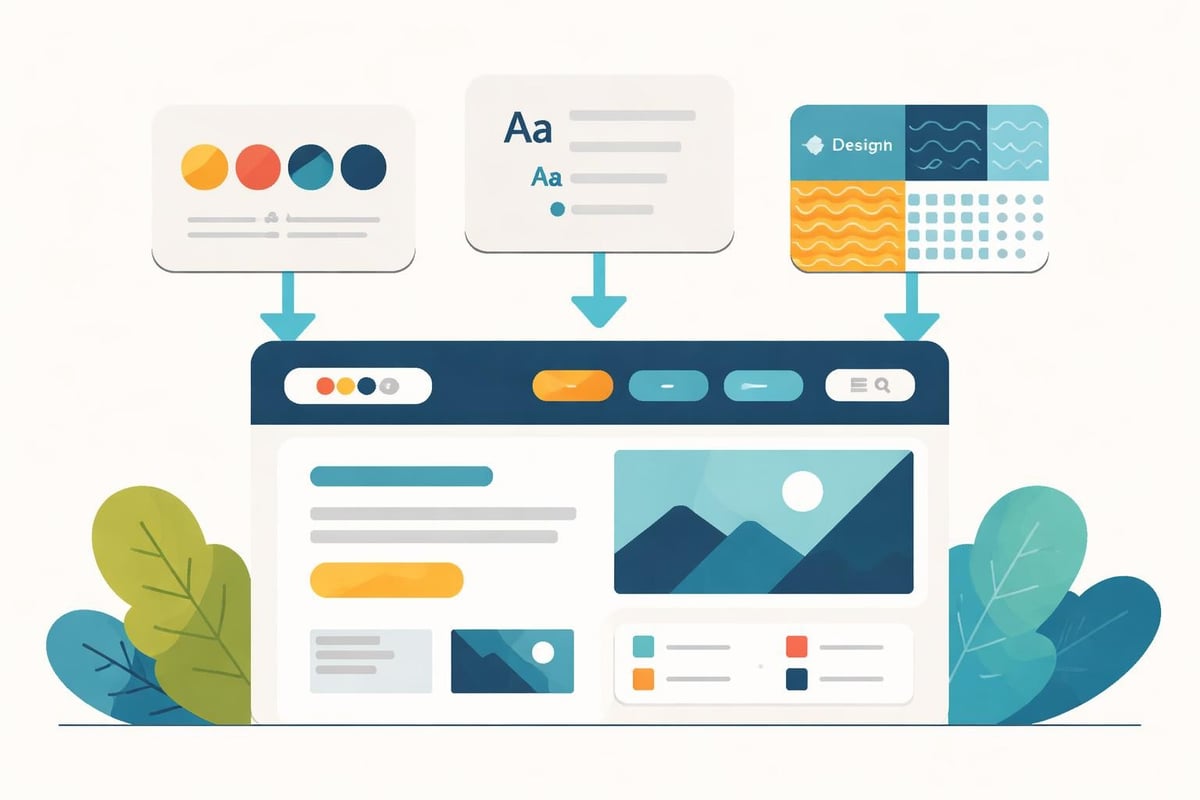 Brand identity elements translating to web