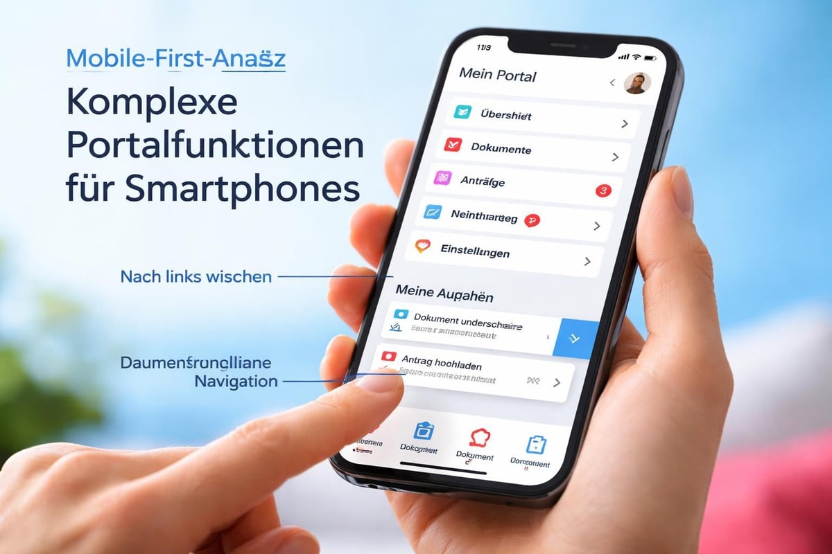 Mobile portal interface