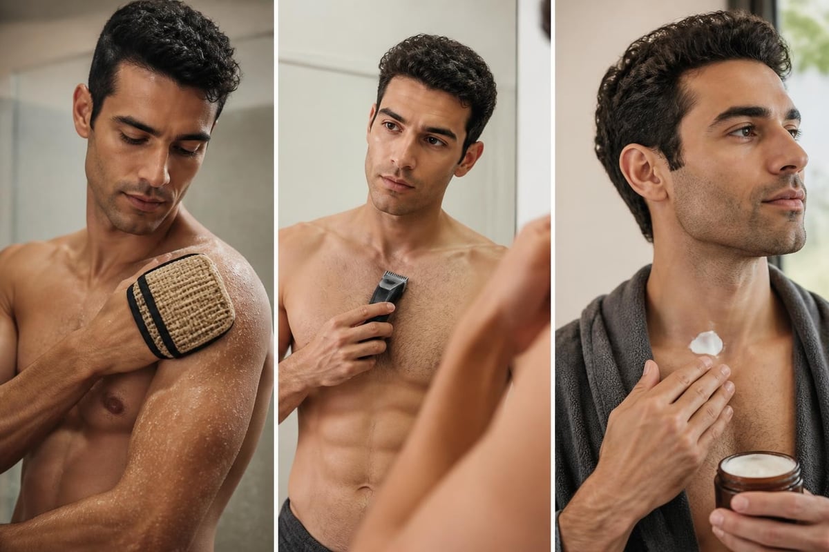 Complete body grooming workflow