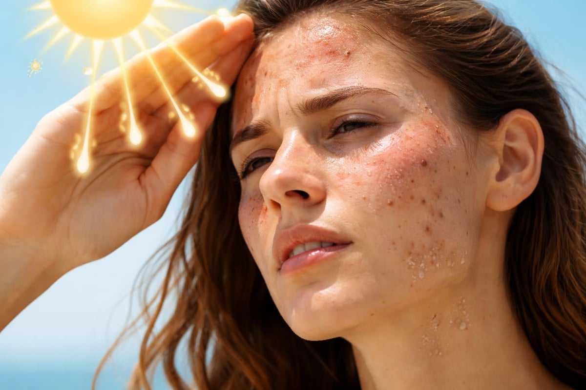 UV damage effects on skin
