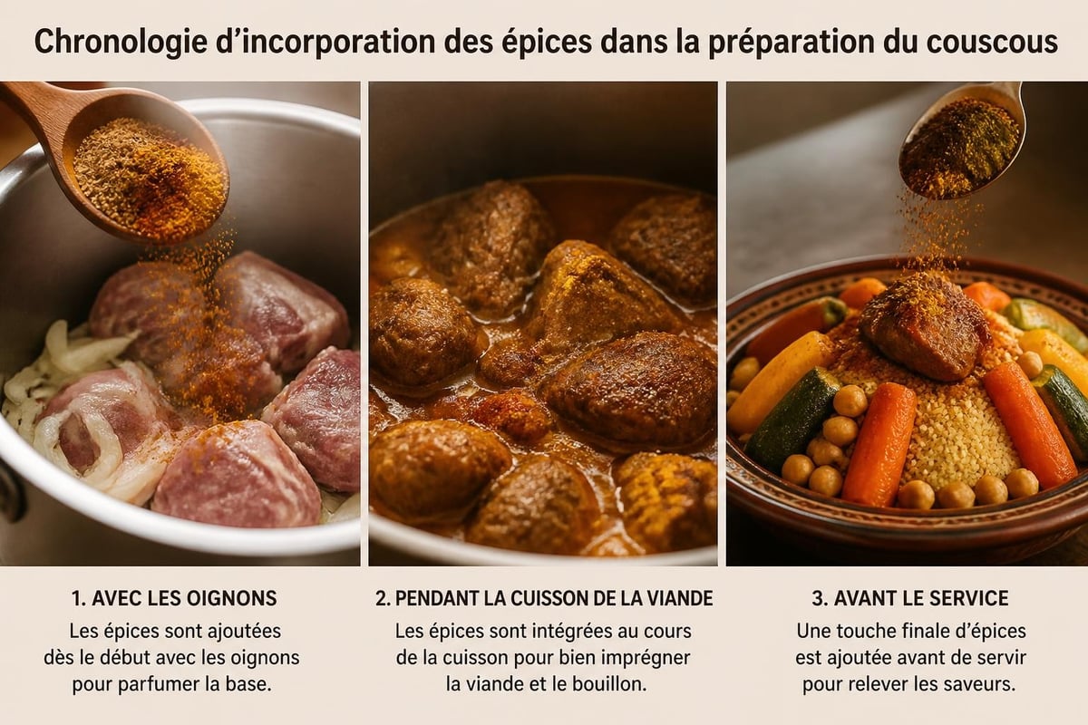 Processus d'incorporation des épices