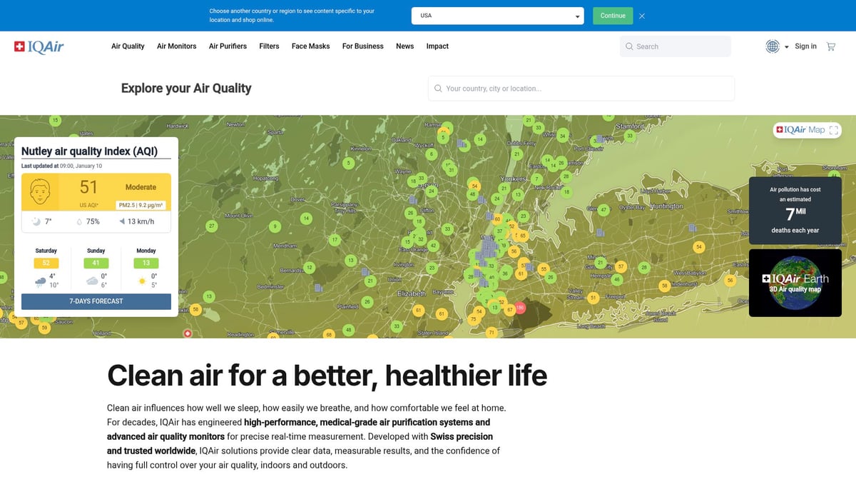 7 Essential Best Air Quality Monitoring Device Picks for 2026 - IQAir AirVisual Pro