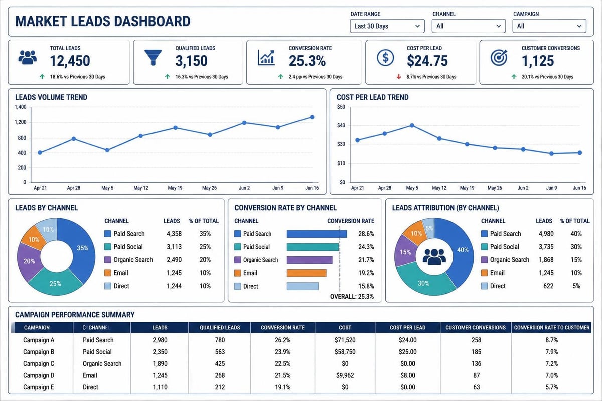 Lead performance metrics