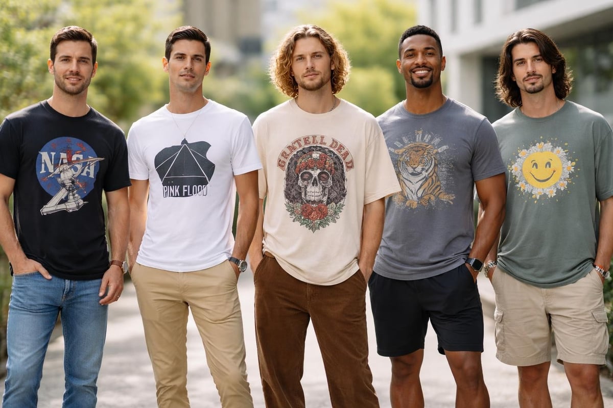 T-shirt fit variations