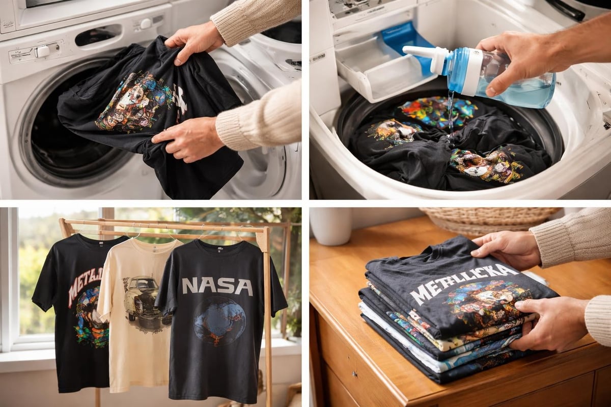 T-shirt care steps