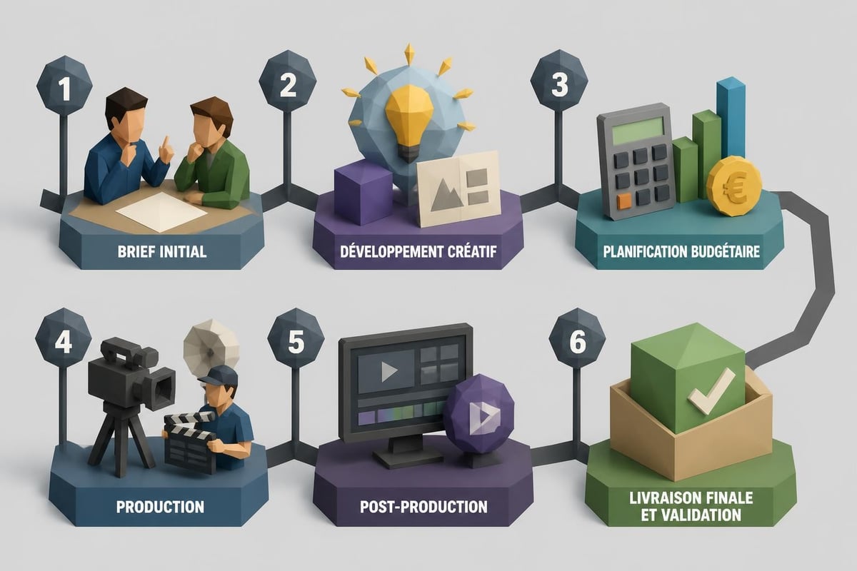 Étapes de production vidéo
