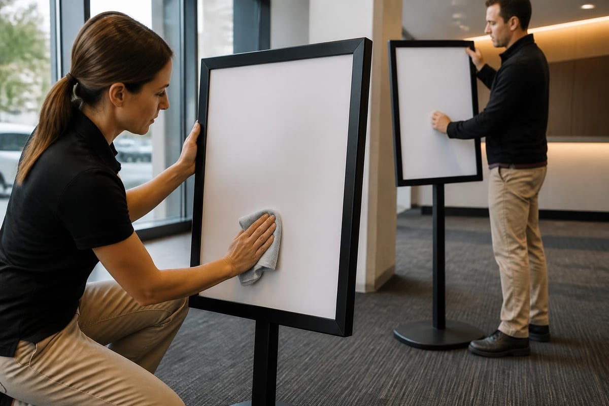 Sign stand maintenance schedule