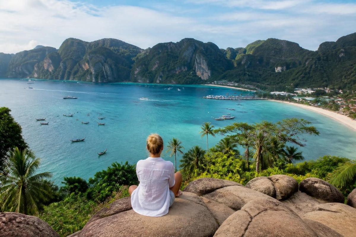 Phi Phi Don island layout