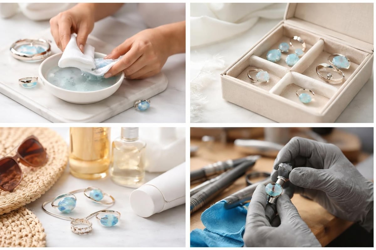 Larimar care and maintenance