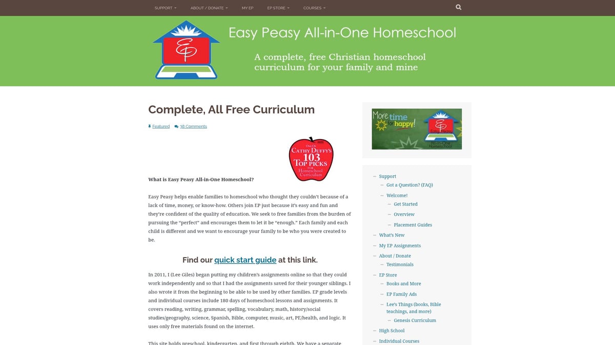 9 Essential Affordable Homeschool Curriculum Picks for 2026 - Easy Peasy All-in-One Homeschool