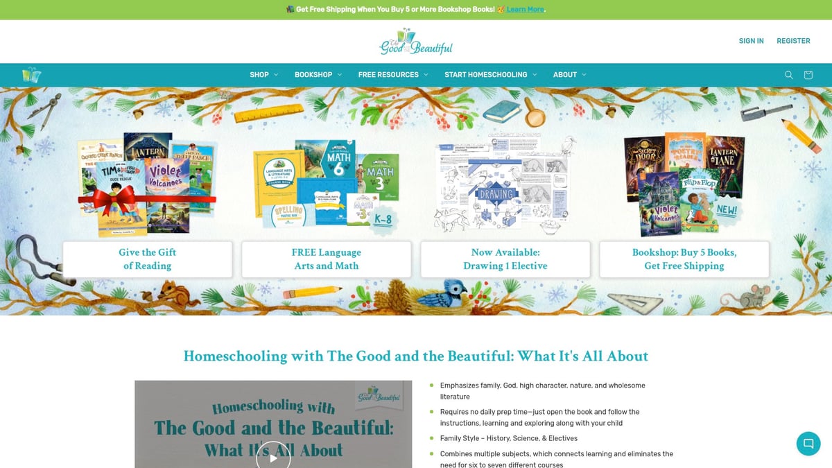 9 Essential Affordable Homeschool Curriculum Picks for 2026 - The Good and the Beautiful
