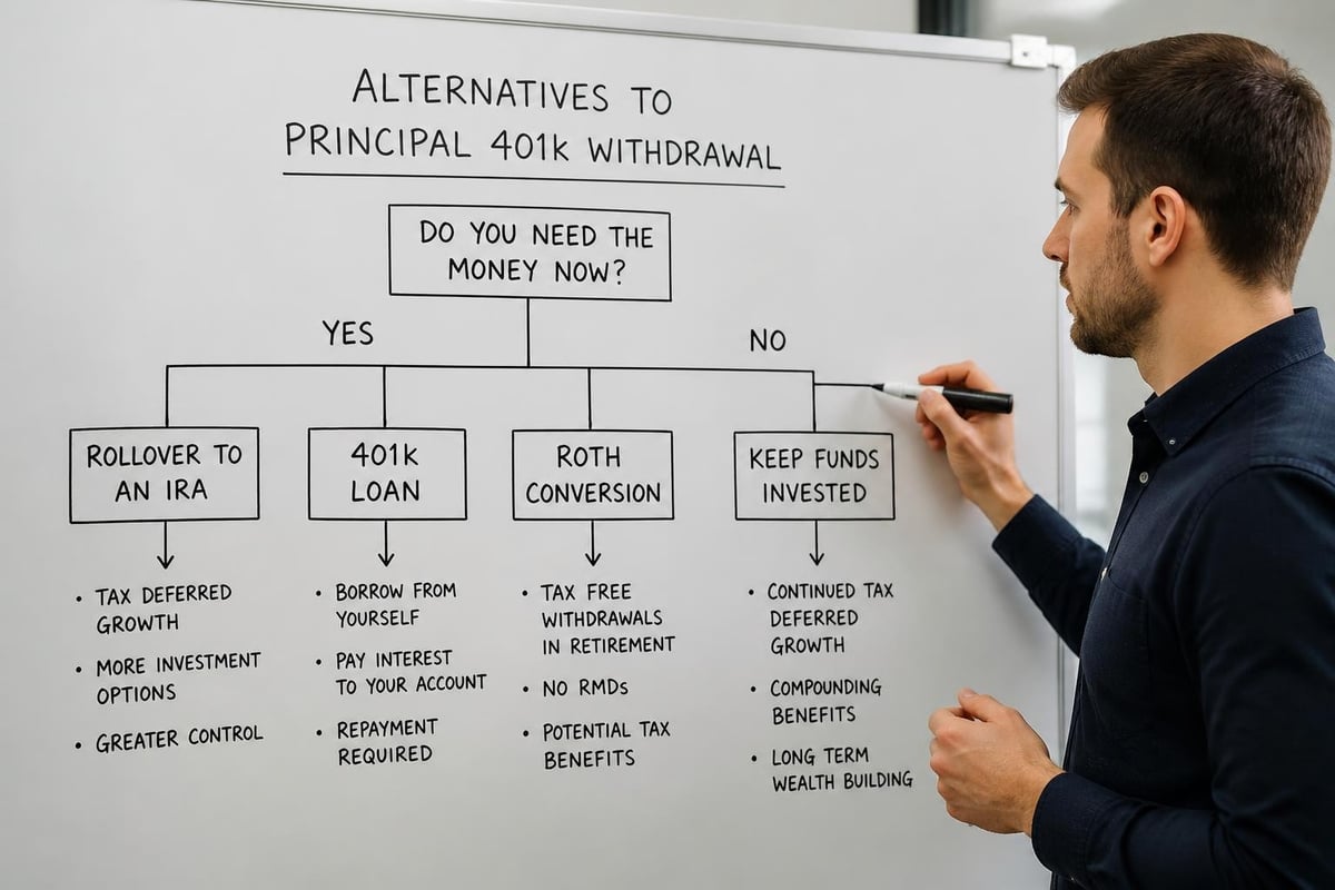 401k distribution alternatives flowchart