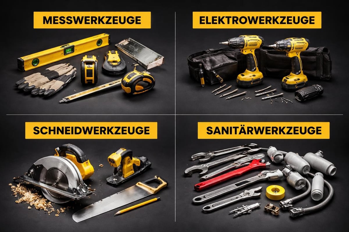 Küchenmontage Werkzeuge