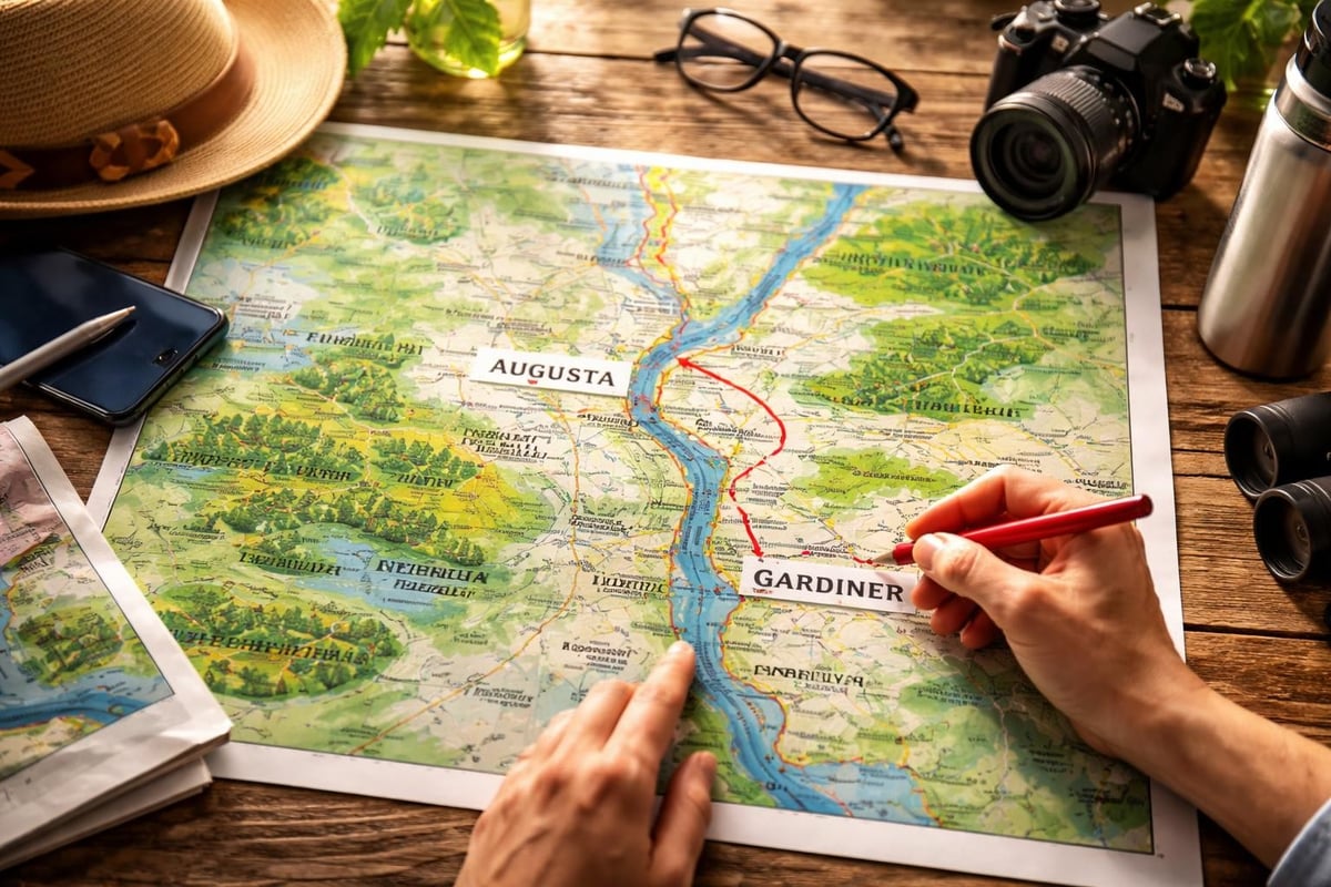 Kennebec Valley day trip route planning