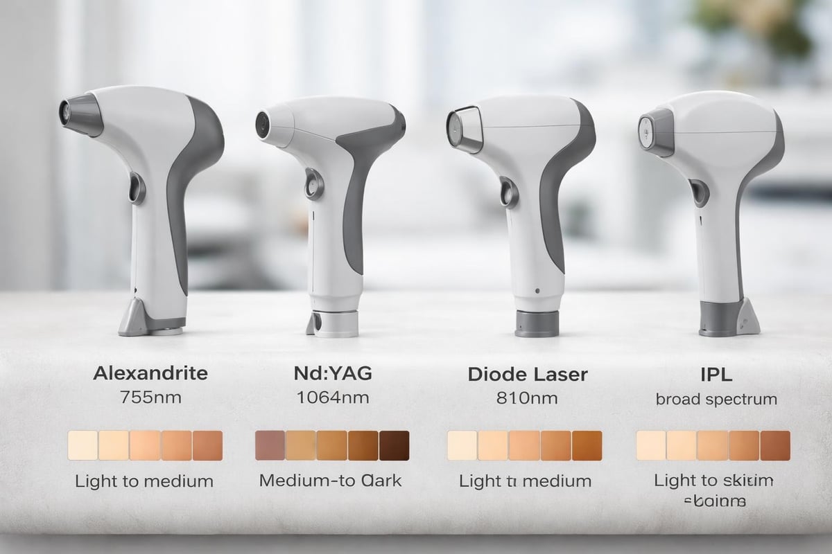 Laser hair removal technology comparison