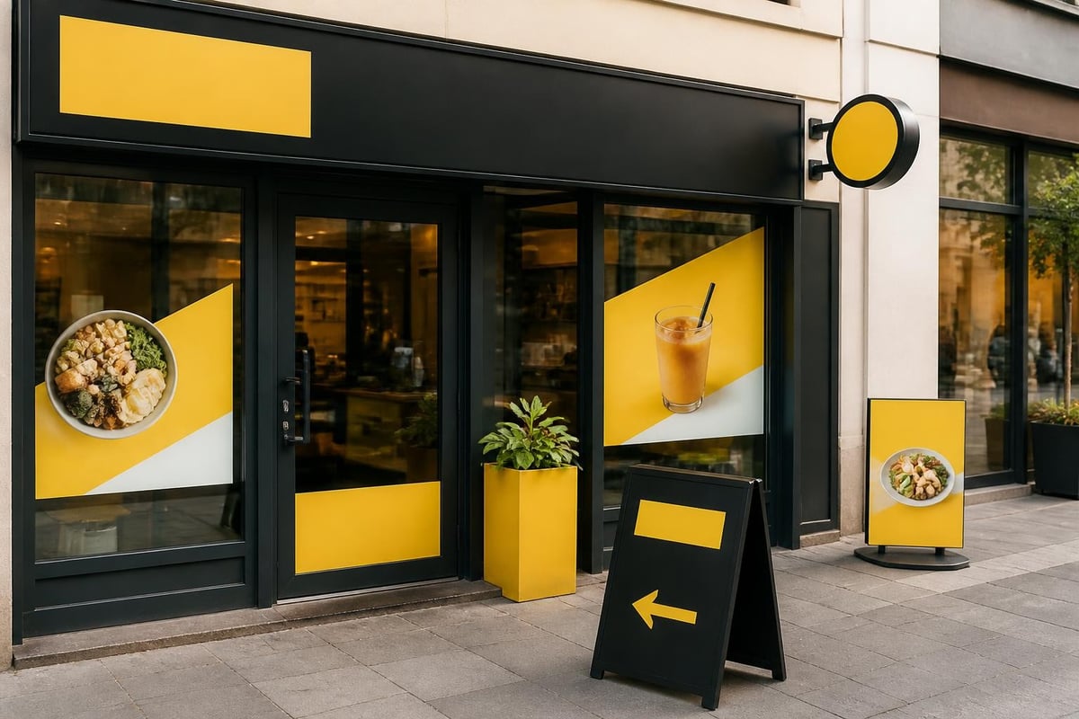 Brand identity through shop signage