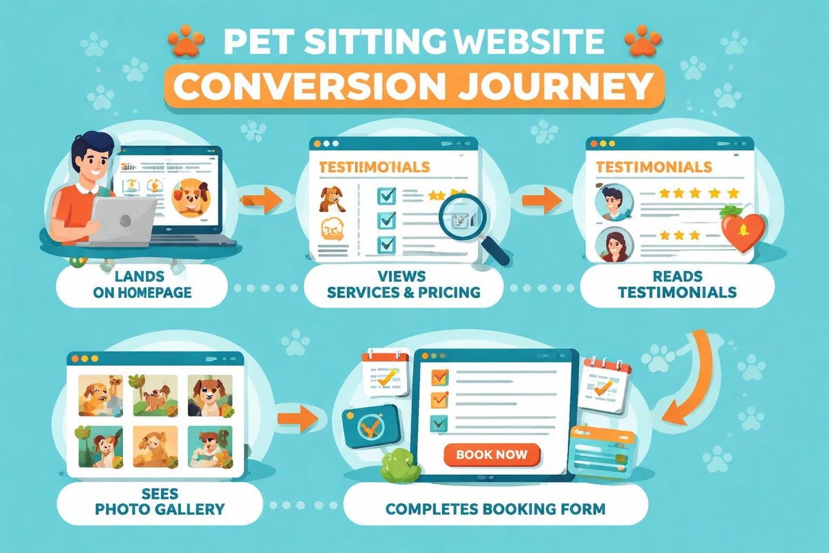 Website conversion funnel