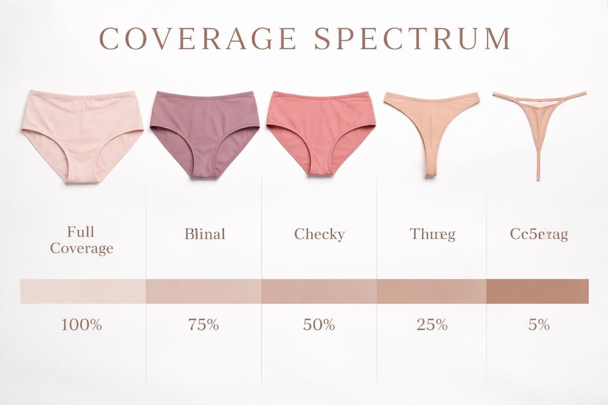 Underwear coverage comparison chart