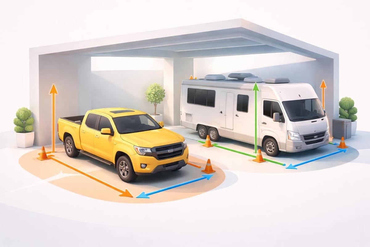 Steel carport measurement planning
