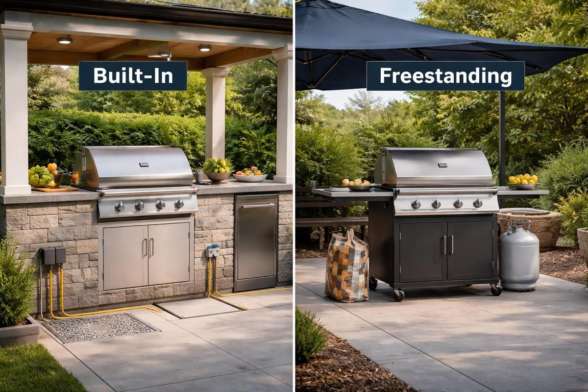 Outdoor grill configuration options