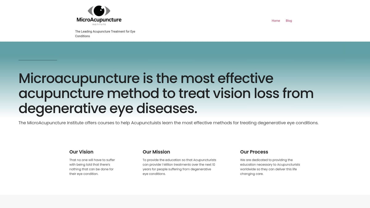 Treat for Eyes: The Essential Guide for 2025 - MicroAcupuncture for Degenerative Eye Diseases