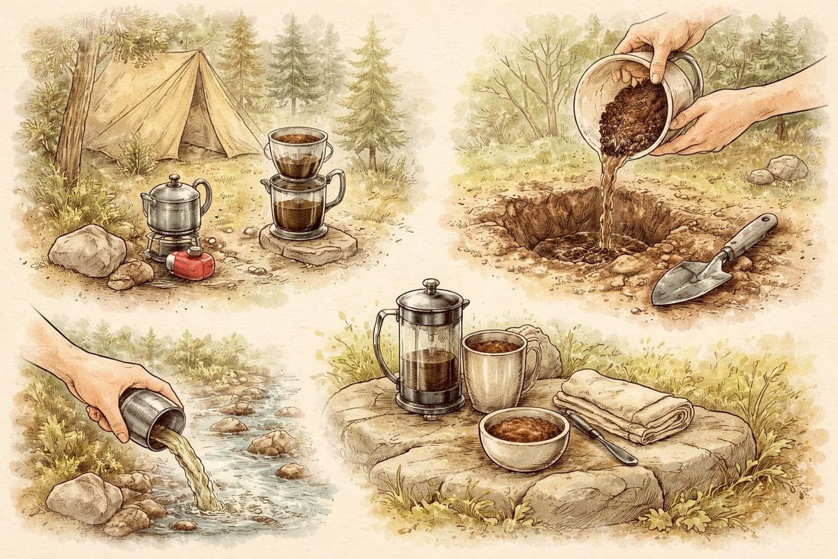 Sustainable camping coffee practices